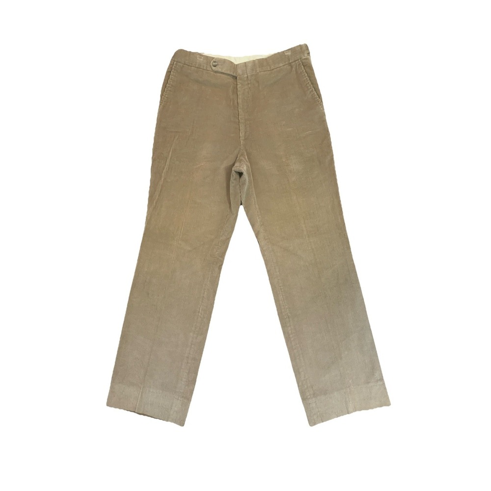 Vintage 80s Higgins Corduroy Mens Pants Retro‎ 32x30 Adjustable Waist USA MADE